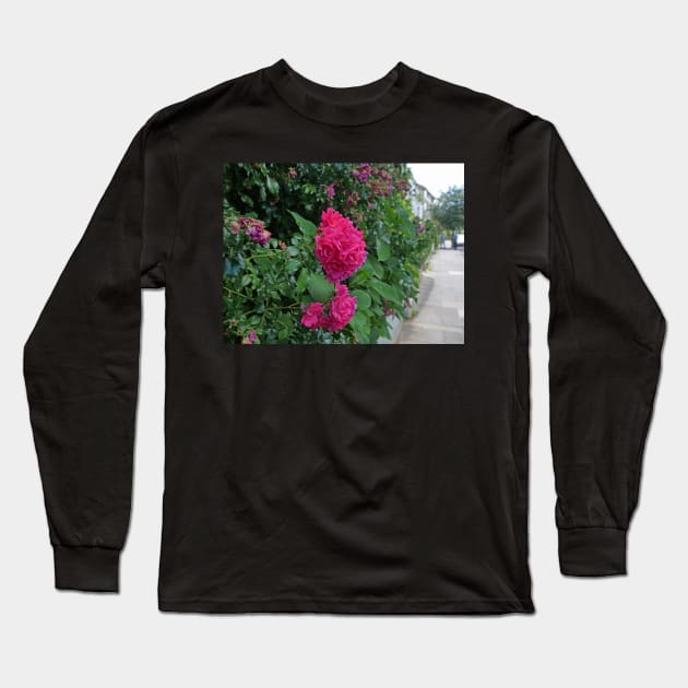 Red flower greeting card for loved one Long Sleeve T-Shirt by fantastic-designs